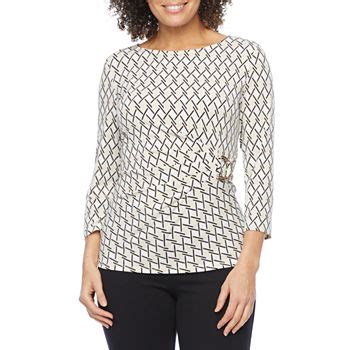 jcpenney 3/4 sleeve tops|3 4 quarter sleeve tops.